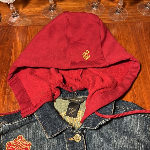 ROCAWEAR Vintage removable hooded denim jacket - Picture 4 of 13